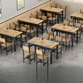 For home dining table and chairs table and chairs snack bar modern small apartment fast food casual restaurant dining table rectangular combination simple