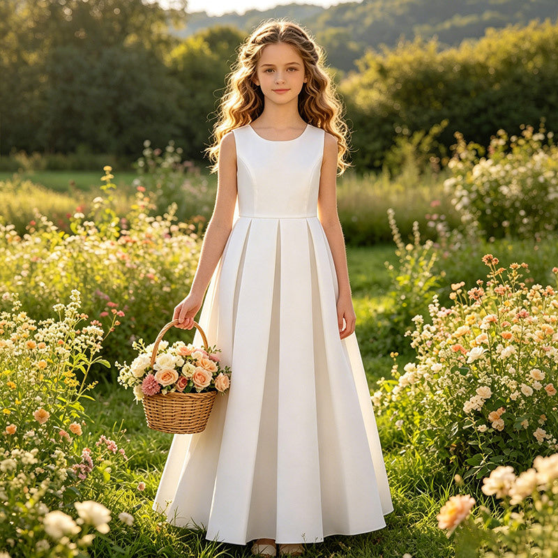 fashion style youth whitecasual style satin sleeveless vest pastoral style back lacepatchworkelegance