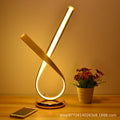 Modern minimalist led table lamp - bedroom bedside lamp, living room study, unique designer nordic style, energy-saving eye protection desk lamp