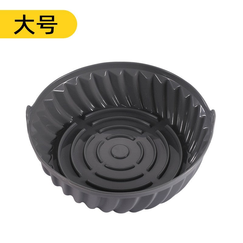 Silicone air fryer baking pan - reusable silicone pot holder & cake mold for home use