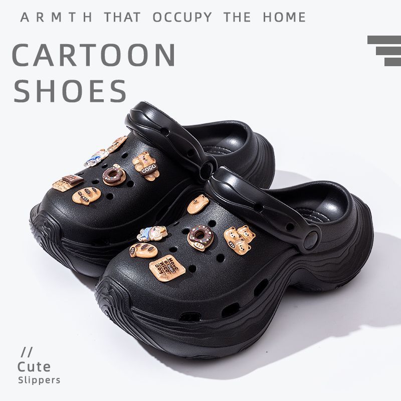 Women's clogs - 2025 summer new fashion, anti-slip, breathable, soft sole, odor-resistant, thick sole, height increasing sandals for outdoor wear