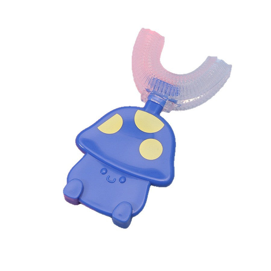 Children's u-shaped toothbrush Silicone toothbrush Baby mouth-containing manual oral cleaning toothbrush Children's toothbrush wholesale