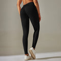 New arrivalhigh waist hip lifting tummy control tights seamless yoga wear breathable sweat-absorbent running sports fitness pants peach pants