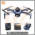 Gt8 brushless drone with triple camera, long-range aerial photography, battery level indicator, and extended flight time remote control aircraft