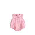 Baby girl's stylish princess-style triangle romper, sleeveless bodysuit for newborns and toddlers, lightweight summer clothing