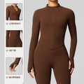 European and american style cross-border long-sleeve yoga top cardigan zipper quick-dry sports jacket stand collar slim fit outdoor fitness apparel