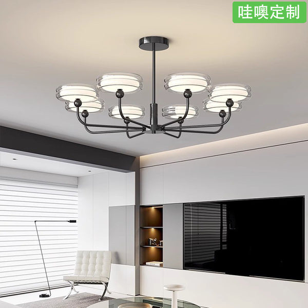 [Wow] Chandelier Atmosphere 2025 New Modern Simple Light Luxury Full Spectrum Smart Study Master Bedroom Light