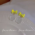 925 sterling silver needle spring/summer floral earrings - elegant, high-end, unique pearl stud earrings - wholesale