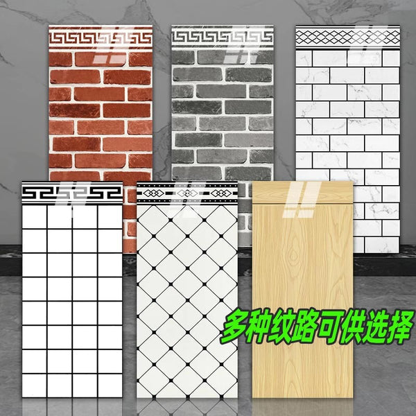 Wallpaper commercial catering background wall three-dimensional brick pattern wallpaper hotel wall skirt sticker self-adhesive waterproof and oil-proof can be scrubbed