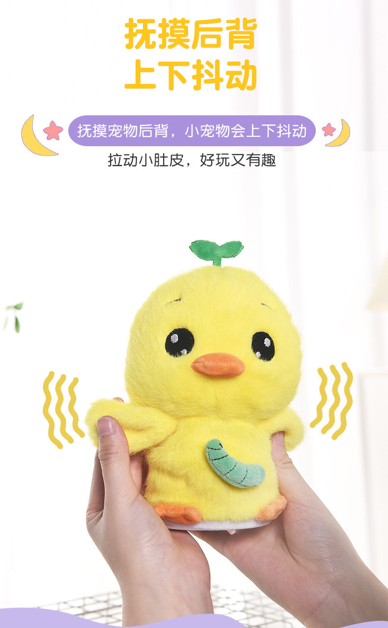 2025 cross-border hot-selling singing, dancing, talking, electric magic voice plush cute pet kids' light-up toy