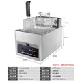 Taiwan wise intelligent automatic adjustable electric fryer commercial computer model temperature control single cylinder fryer french fries fried chicken furnace
