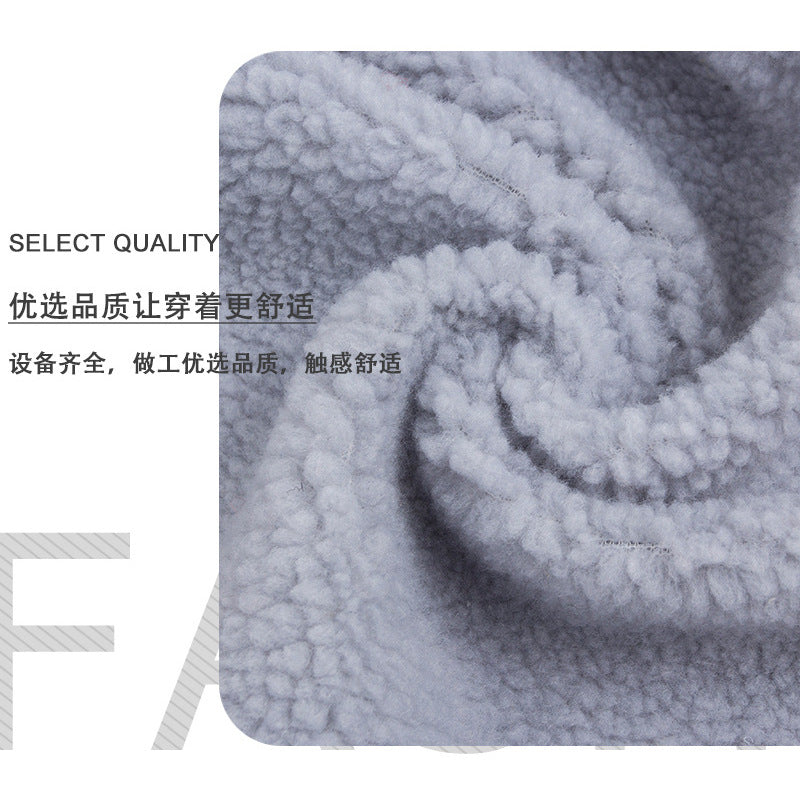 Spot single-sided lamb wool fabric size granular cashmere clothing shoe material flannel renewable lamb wool fabric