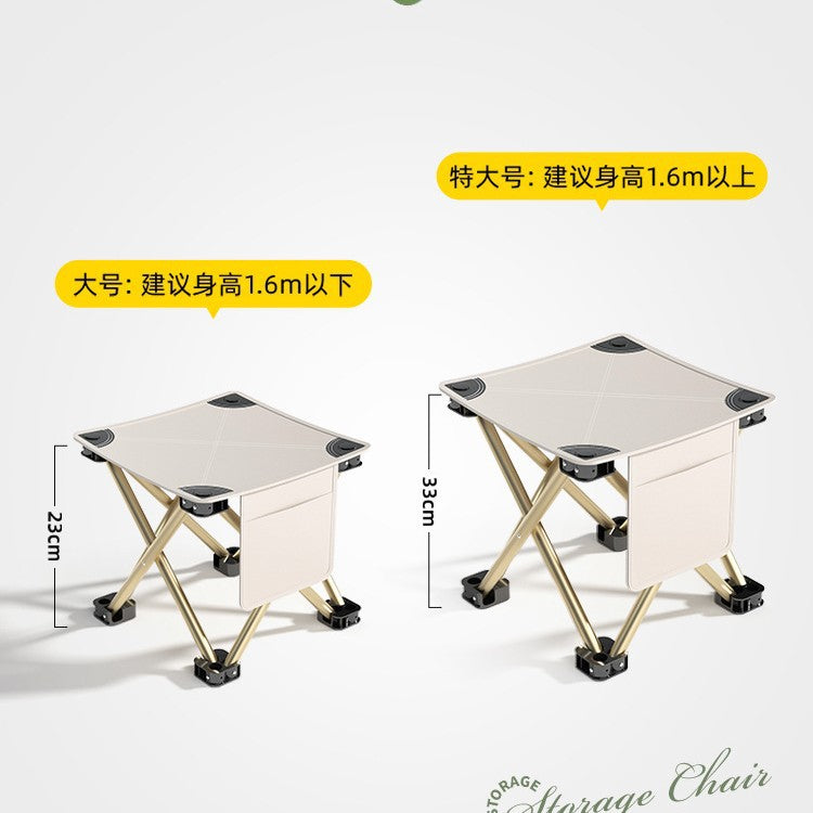 Outdoor portable folding chair folding stool queue chair train high-speed rail subway seatless handy gadget fishing stool