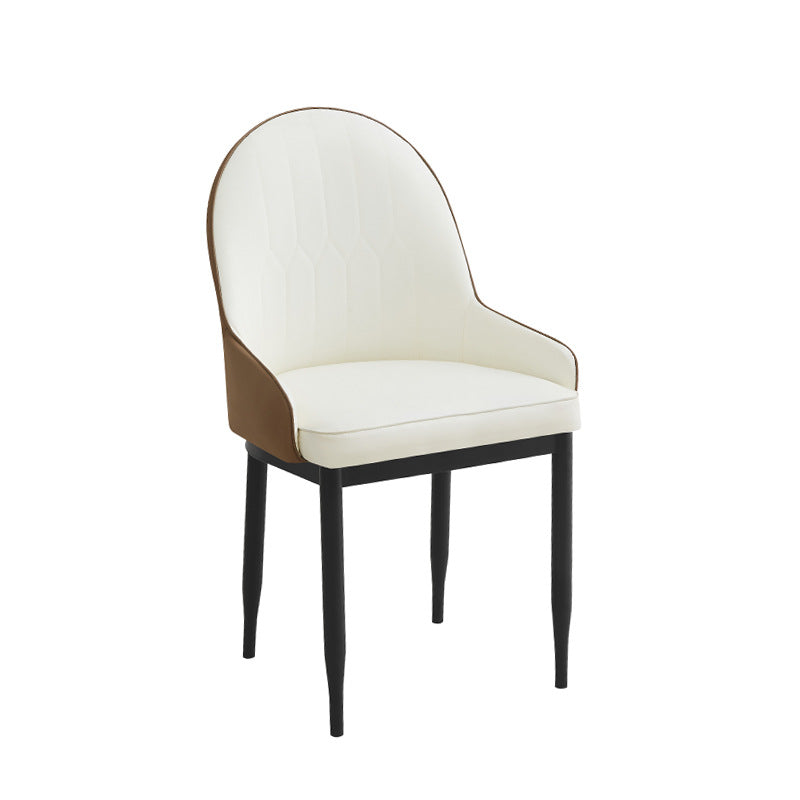 Luxury custom leather stool for home - modern minimalist design, direct from factory, nordic dining chair for living room and dining area