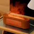 artificial large fog volume flame humidifier embedded fireplace usb atmosphere light for home flame aromatherapy machine