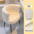 Influencer-approved bobo chair: comfortable home office computer chair, bedroom lambswool vanity stool, makeup chair, casual single sofa chair
