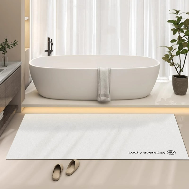Diatomaceous earth bath mat - winter home bathroom entrance rug - bathroom carpet - shower mat - absorbent & non-slip