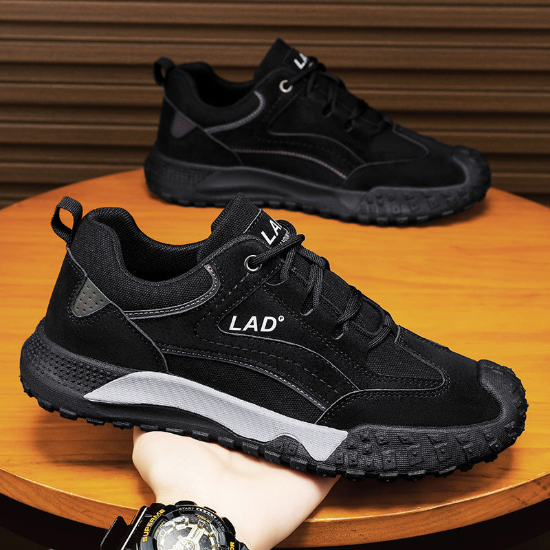 Spring casual shoes men's fashion work shoes breathable sneakers hiking trendy men's shoes sports outdoor construction site