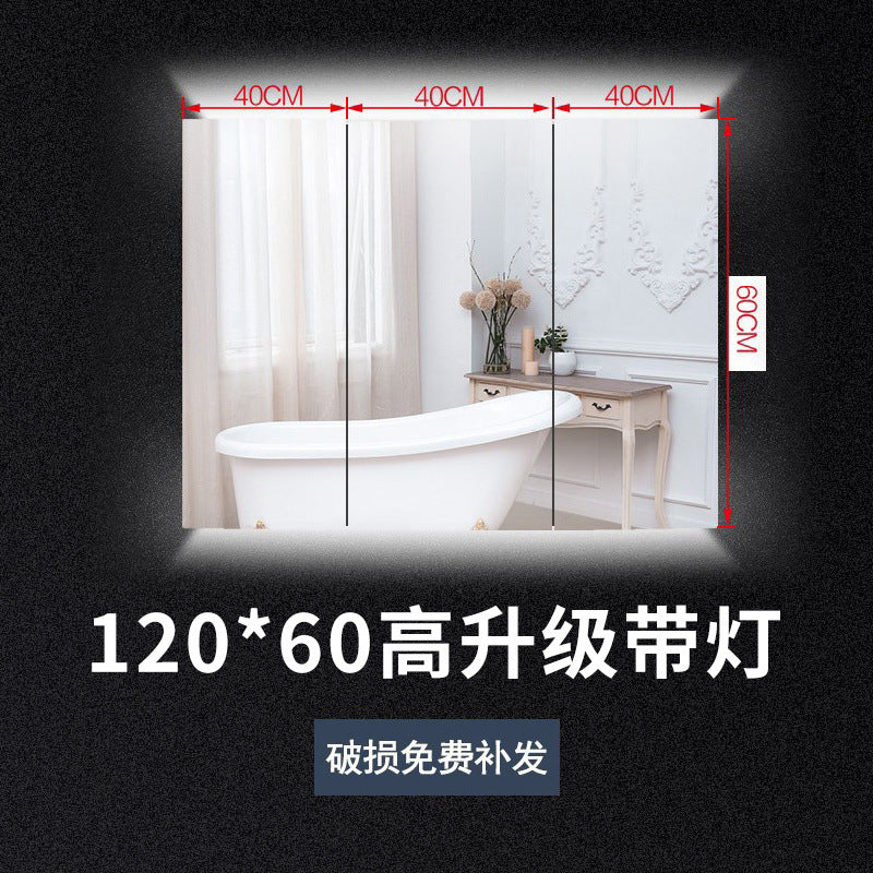 Stainless Steel Bathroom Mirror Cabinet Wall-mounted Toilet Mirror Box Toilet Bathroom Mirror with Shelf Dressing Storage