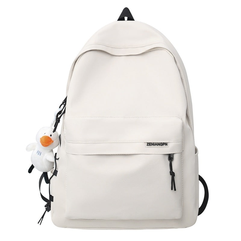 Couple backpack simple large capacity travel backpack female leisure Japanese junior high school student high school student schoolbag male