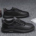 Spring men's shoes 2026 new men's sports casual leather shoes student board shoes black autumn and winter chef labor protection shoes men