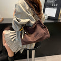 2025 new autumn/winter crossbody bag - commuter plush large capacity shoulder bag - women's casual fashion high-end tote bag