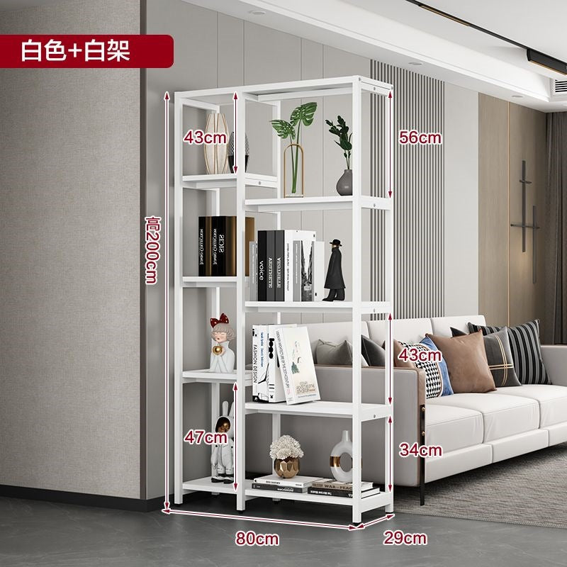Floor-standing storage rack, living room partition, multi-layer bookshelf, flower rack, balcony flower pot rack, casual bogu rack, office display rack