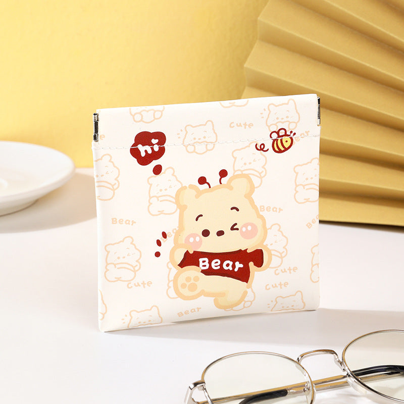 Shrapnel storage bag mouth, red envelope key, cosmetic bag, data cable, storage bag, portable mini bag in the carry-on bag