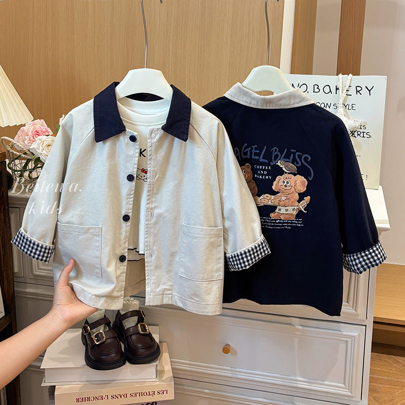 New children's outerwear: versatile spring/autumn trench coats for boys and girls - korean style casual fashion for kids