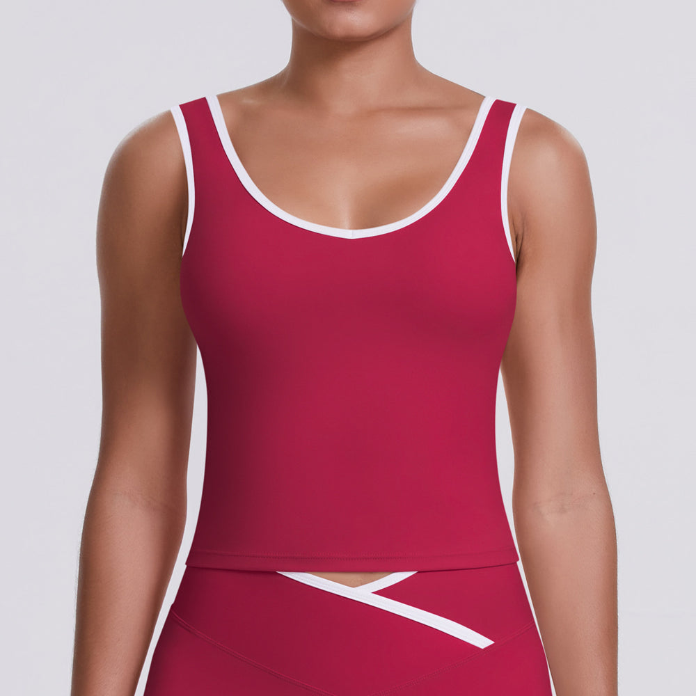 New arrival nude contrast colorpatchwork yoga clothes quick-drying tight butt lifting sports multi-piece set outdoor running fitness suit