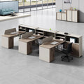Saint li screen desk and chair combination - employee office workstation desk with card seat - financial office desk