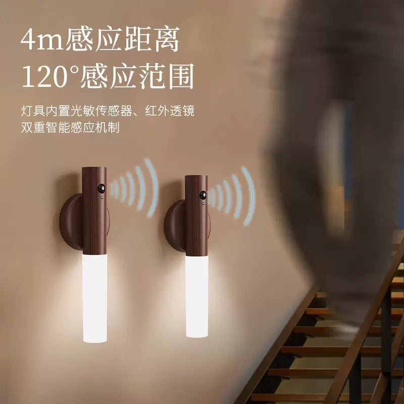 smart human body sensor led night light creative table lamp corridor night light charging wall lamp outdoor emergency light