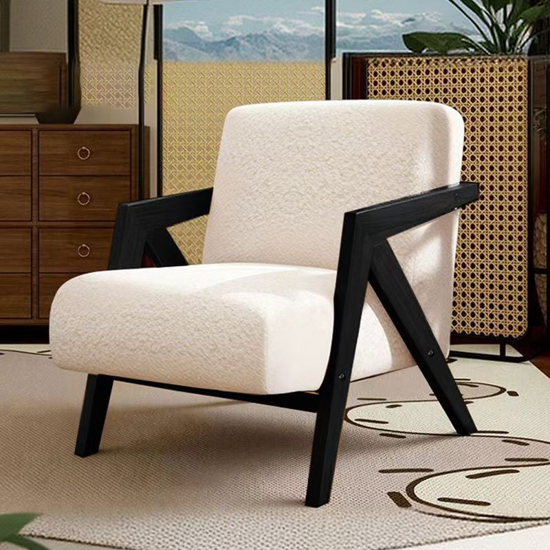 Richard nordic solid wood single sofa chair living room french cafe hotel retrob&b balcony lazy chair