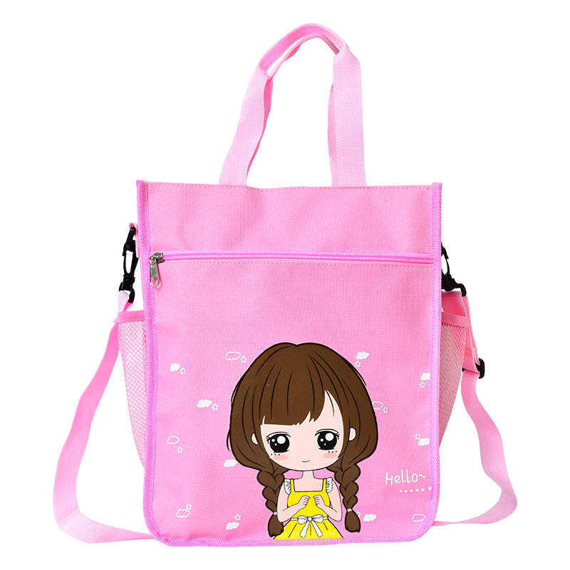 Primary and secondary school students high-value thickened tutoring bag wholesale waterproof file bag children's tutoring bag cartoon art bag