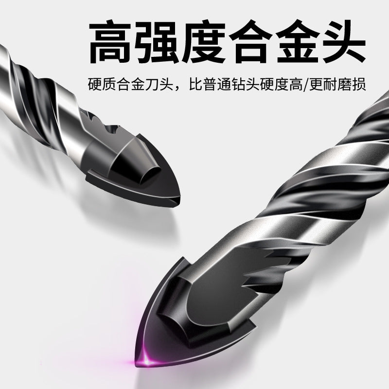 Tile drill bit glass ceramic concrete multi-function cement drill bit alloy punching hand drill triangular drill bit