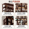 Chinoiserie bogu rack tea set storage rack living room tea display rack duobao pavilion for home tea cabinet purple clay pot display rack