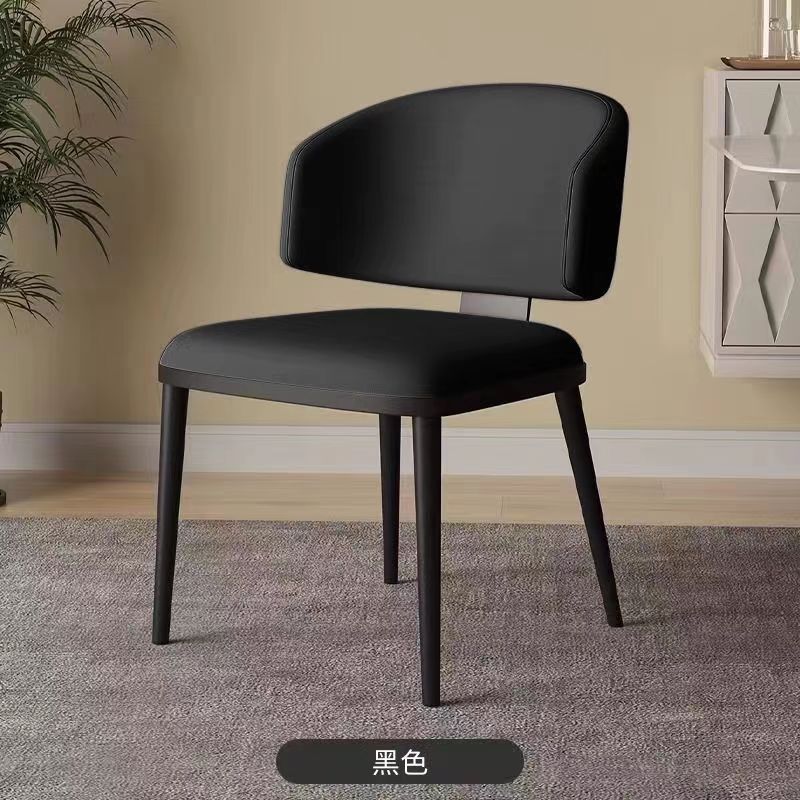 Dining chair cat scratching skin meeting guest area modern simple high-end home dining table and chairs hotel restaurant back chair