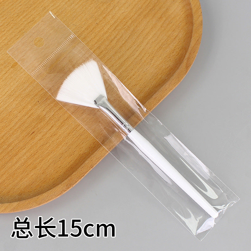 Beauty tools fan-shaped brush fruit acid brush makeup brush beauty mask brush modification essence brush single bag wholesale