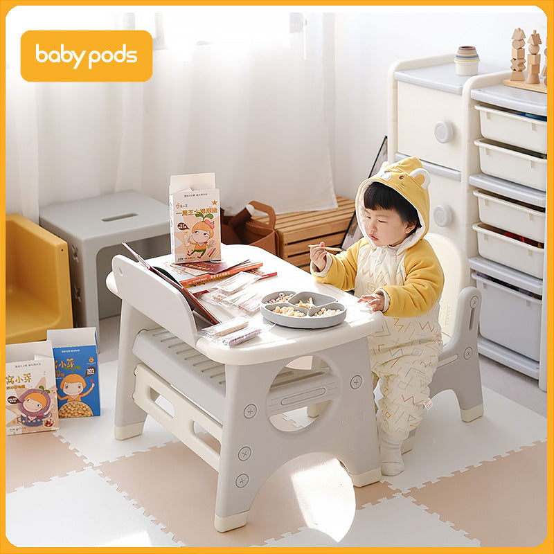 Babypods baby study table early education game reading area small table toy plastic table children's table and chair set