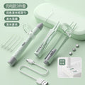 New arrival rechargeable light-emitting ear spoon suit nose pick ear pick earwax baby battery light buckle ear pick suit