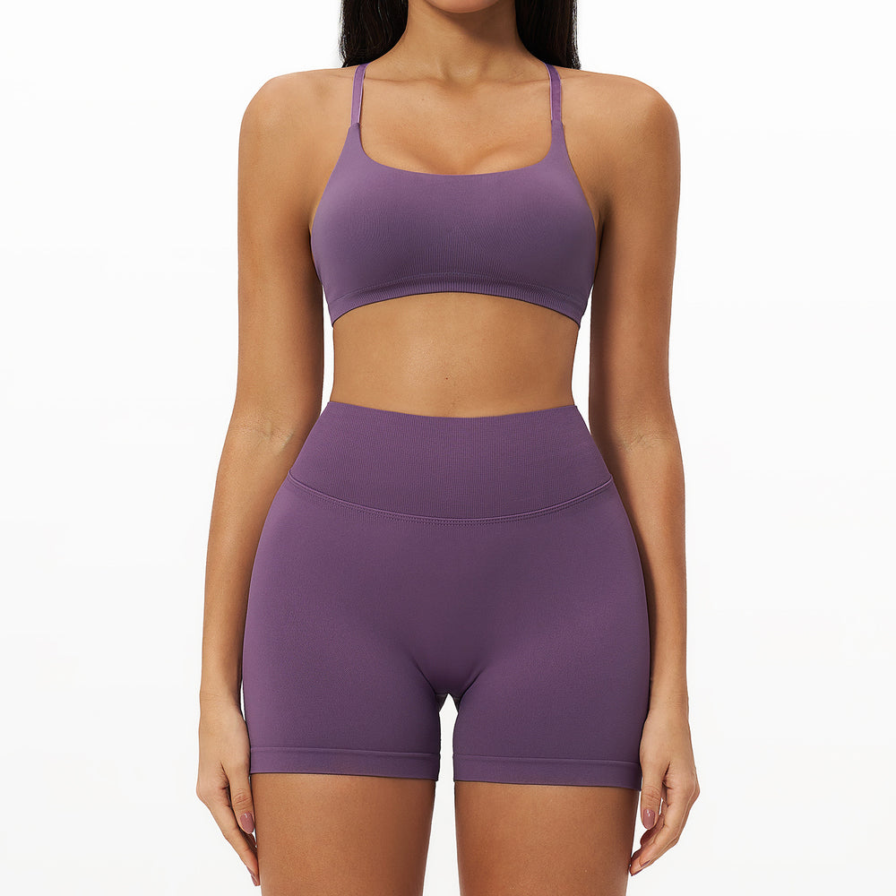 Seventy billion seamless yoga suit women's tight quick-drying suit outdoor casual sports running fitness suit 7790