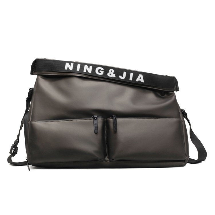 Sports fitness bag, men's and women's fashion, hand-held travel bag, multi-pocket short-distance luggage bag, crossbody boarding bag wholesale