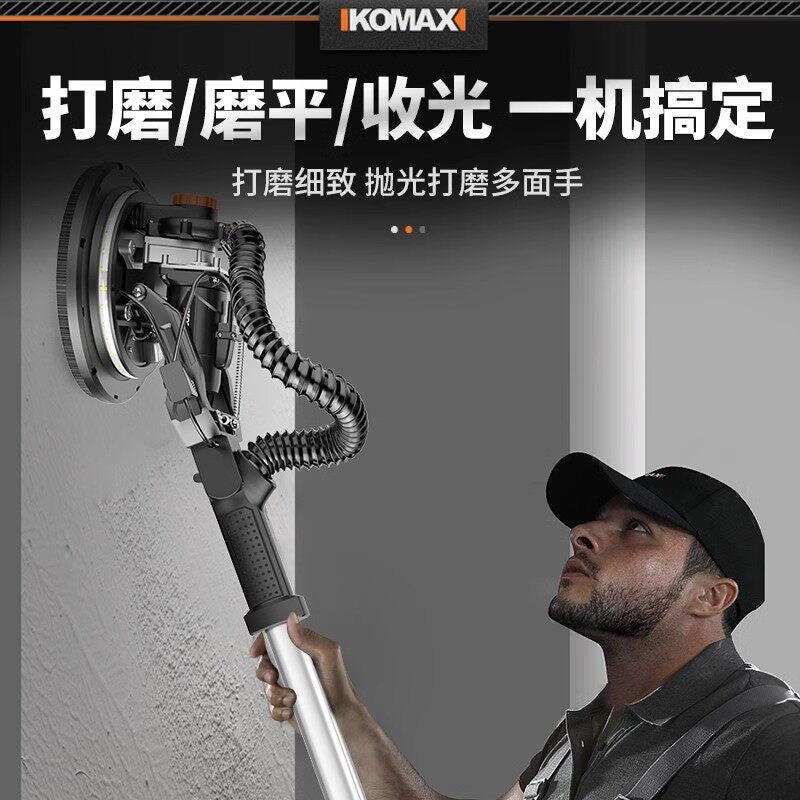Wall putty handy gadget wall sander sandpaper machine sander dust-free polishing electric renovation universal long pole