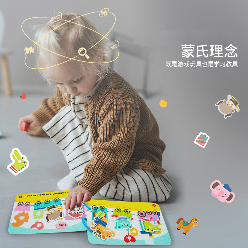 【half price clearance】kids enlightenment quiet book early education baby cognition cards preschool educational toys
