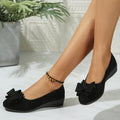 spring/autumn new arrival: plus-size wedge heel single shoes for women, sizes 35-43. wholesale available for , , and other cross-border e-commerce platforms