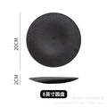 Japanese ceramic striped plate - creative steak plate, pasta plate, retro sushi plate - restaurant commercial serving plate - wholesale