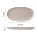 14inch oval plate-yellow