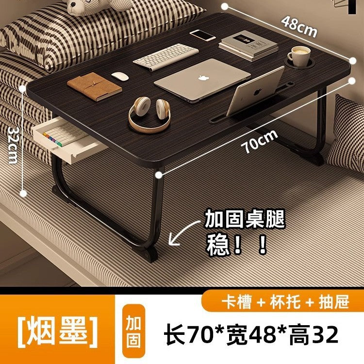 Foldable bed desk computer table - dorm room essential - student study table - floor-sitting small table - new small table