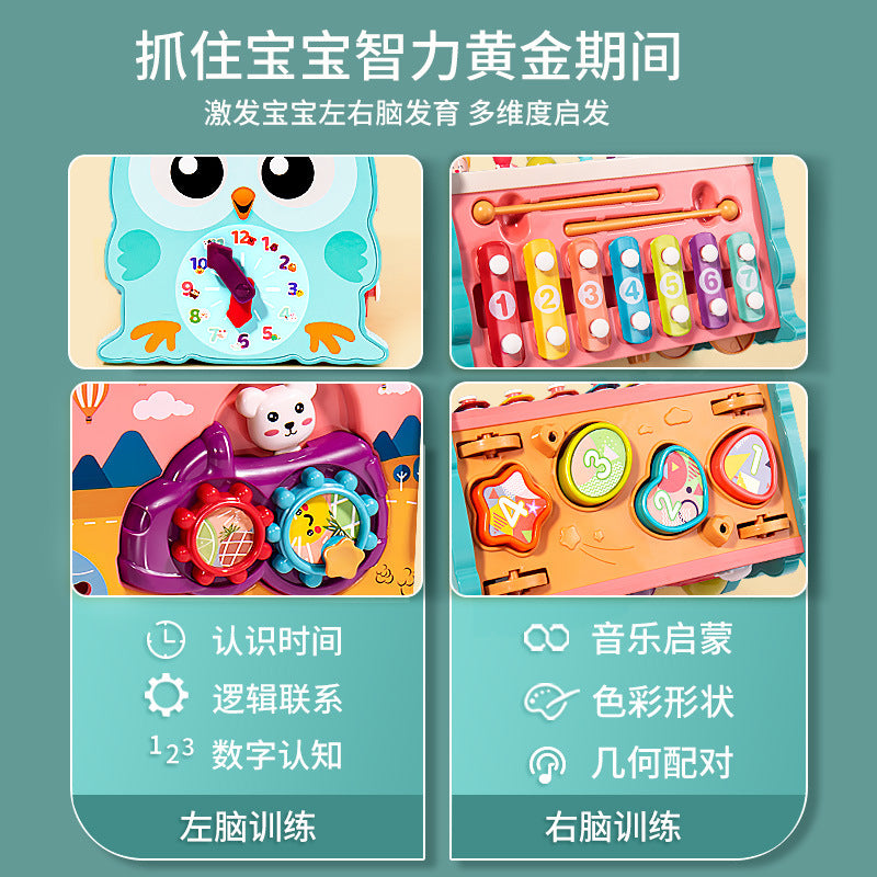 Baby fishing toys, whack-a-mole, piano, intellectual development, early education for infants, boys and girls, fish hooks