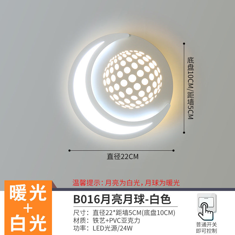 The whole network low-cost led corridor aisle entrance light new Nordic stairs balcony bedroom bedside background wall wall lamp